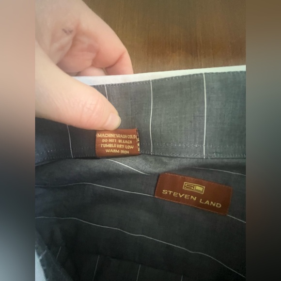 Steven land men’s dress shirt NWT gray 3X-4X - Picture 6 of 7